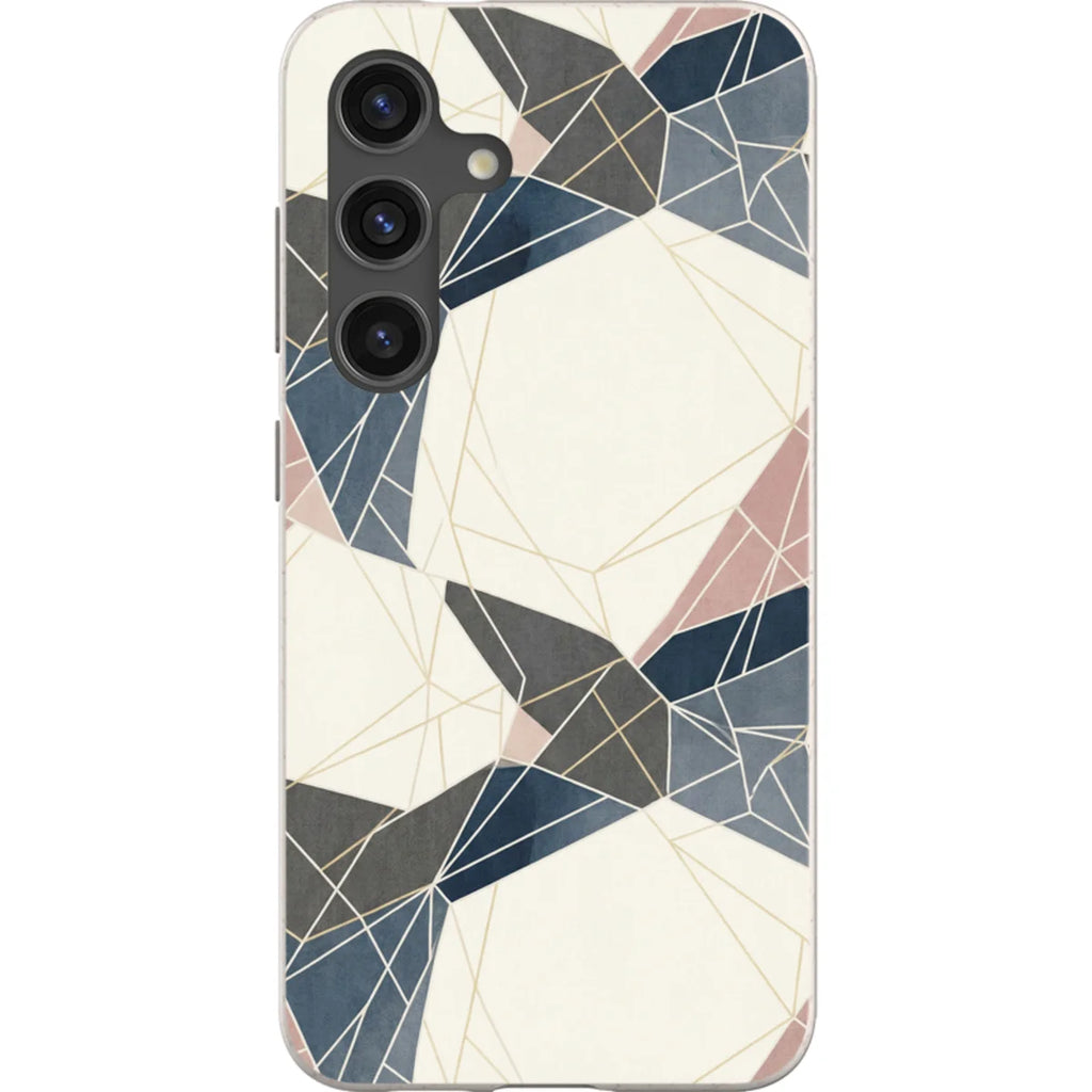 Frozen Lake Geometry by Elsi Vaarala — S24 Samsung Galaxy Bio-degradable Case — Finnaij