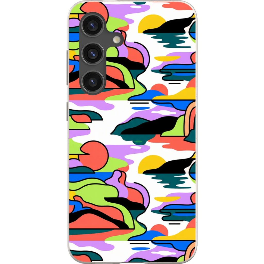 Archipelago Color Motion by Salla Niemi — S24 Samsung Galaxy Bio-degradable Case — Finnaij