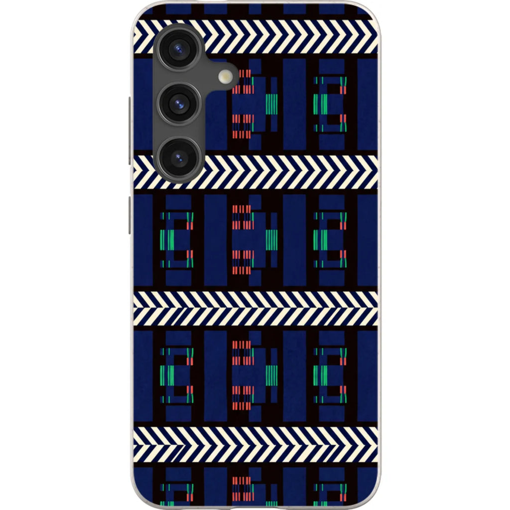 Midnight Aso-Oke by Ada Okoye — S24 Samsung Galaxy Bio-degradable Case — Finnaij