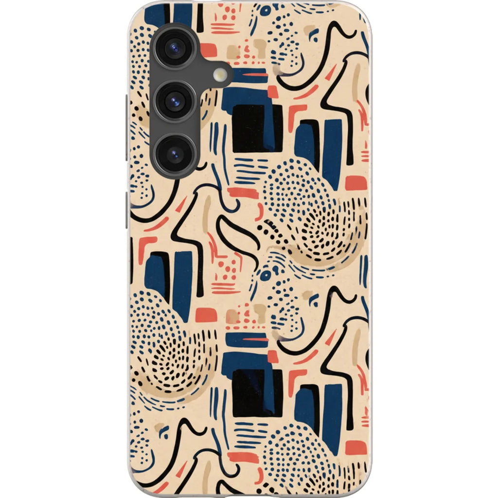 Sandstone Adire by Ada Okoye — S24 Samsung Galaxy Bio-degradable Case — Finnaij