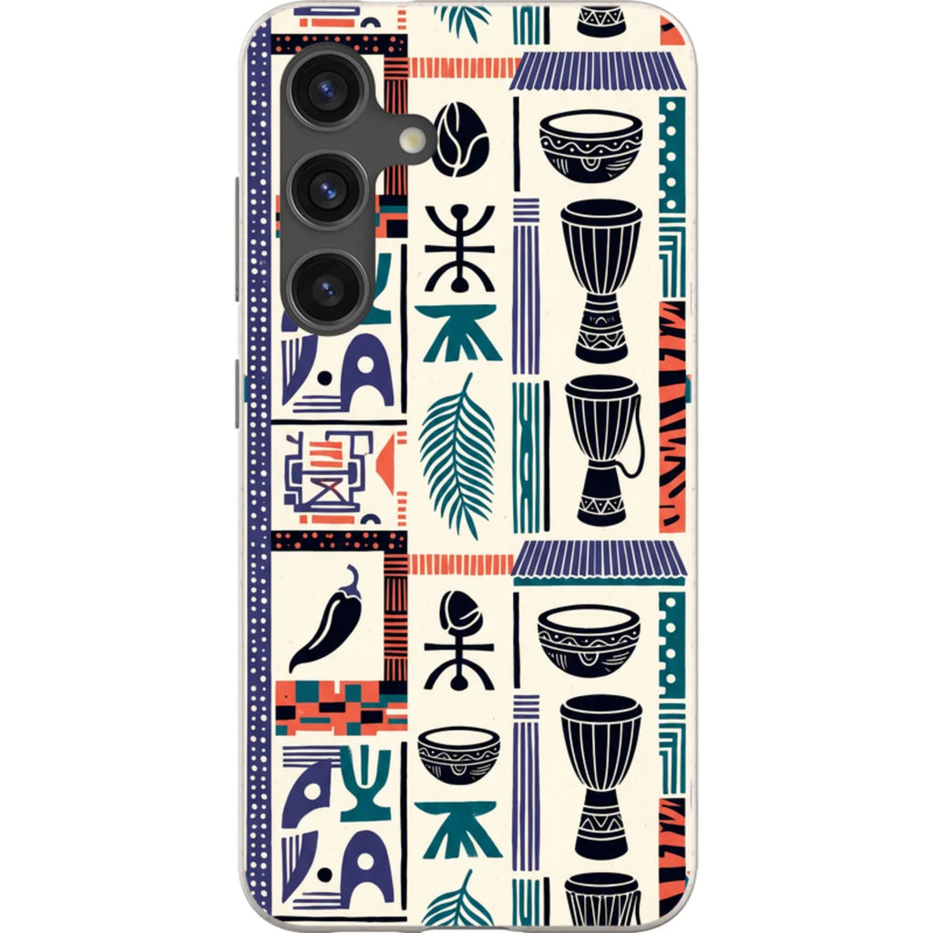 Market Day Icons by Ada Okoye — S24 Samsung Galaxy Bio-degradable Case — Finnaij