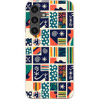 Coastal Indigo Tiles by Ada Okoye — S24 Samsung Galaxy Bio-degradable Case — Finnaij