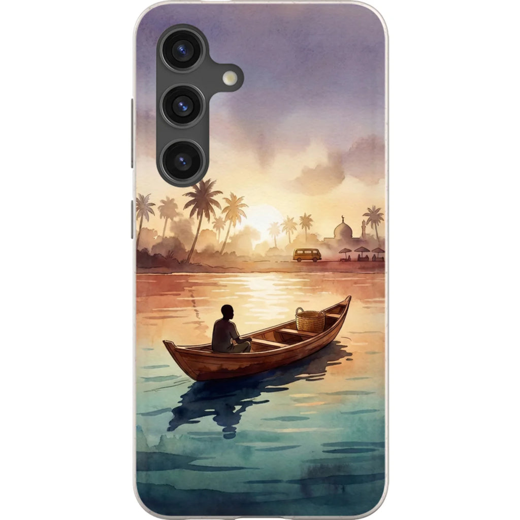 Lagoon Morning by Tobi Akinyemi — S24 Samsung Galaxy Bio-degradable Case — Finnaij