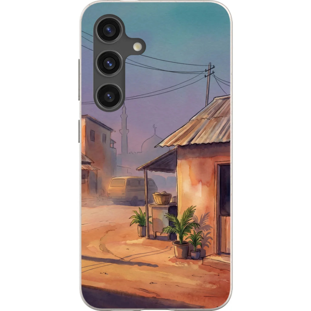 City Edge Quiet Street by Tobi Akinyemi — S24 Samsung Galaxy Bio-degradable Case — Finnaij