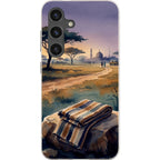Aso-Oke Accent in the Landscape by Tobi Akinyemi — S24 Samsung Galaxy Bio-degradable Case — Finnaij