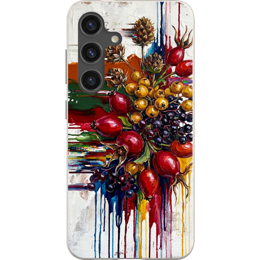 Autumn Berries and Botanicals by Frida Lövström — S24 Samsung Galaxy Bio-degradable Case — Finnaij