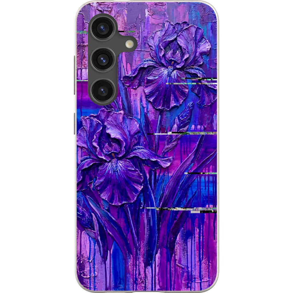 Iris Flowers by Frida Lövström — S24 Samsung Galaxy Bio-degradable Case — Finnaij