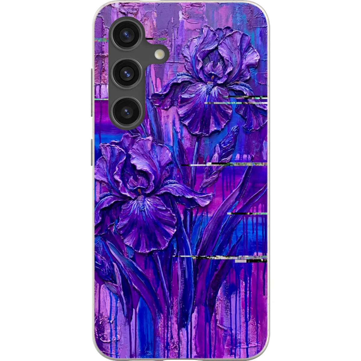 Iris Flowers by Frida Lövström — S24 Samsung Galaxy Bio-degradable Case — Finnaij