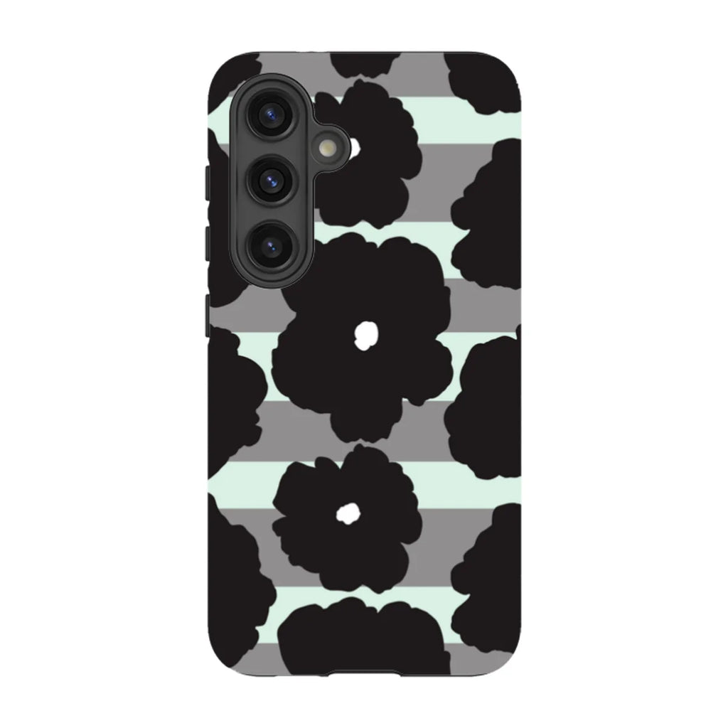 Bold Floral Black — S24 Tough Case — Finnaij