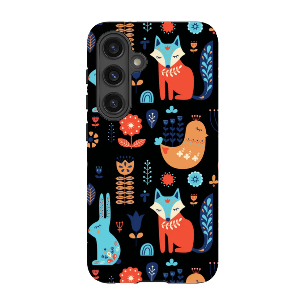 Nordic Ornament Black — S24 Tough Case — Finnaij