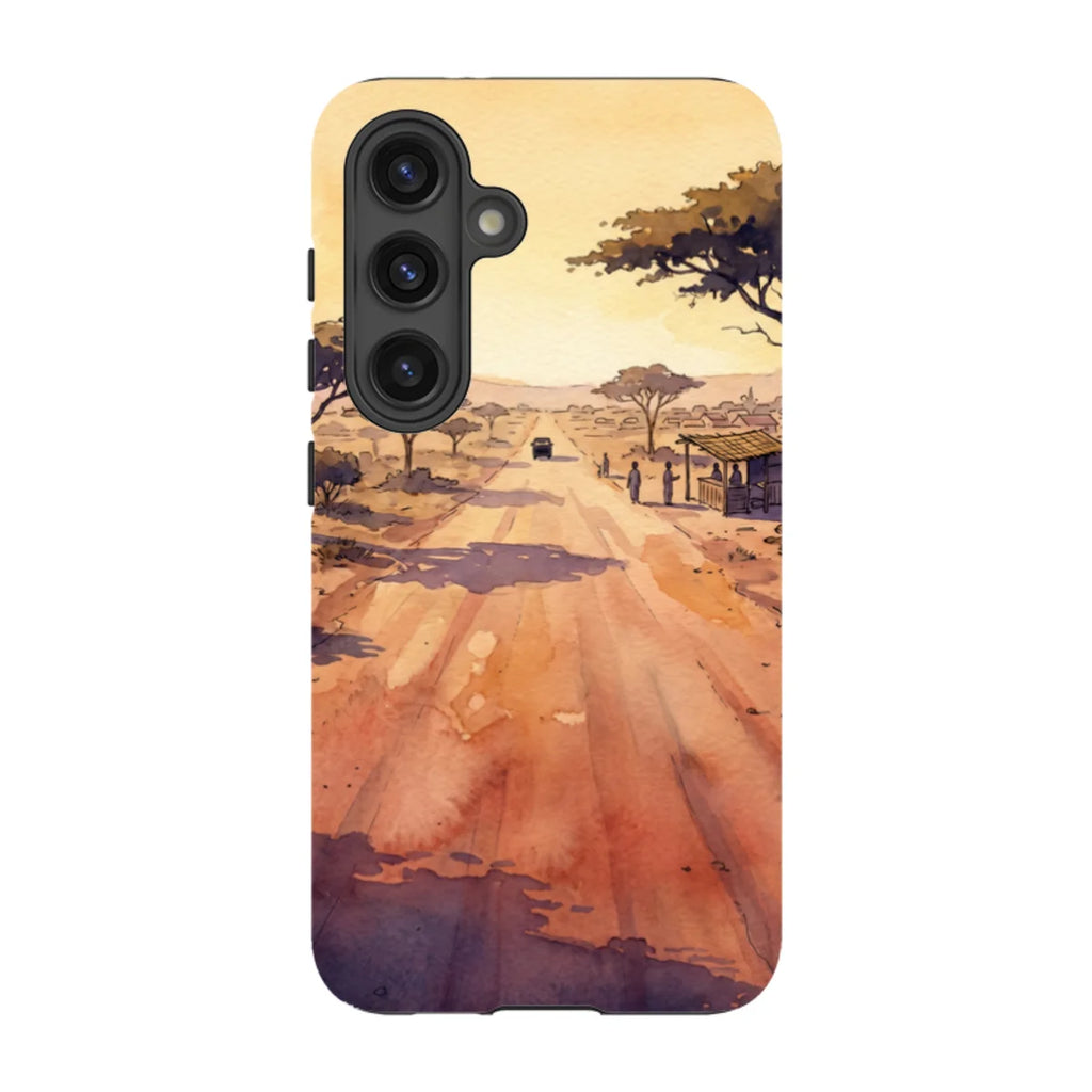 Laterite Road Golden Hour by Tobi Akinyemi — S24 Tough Case — Finnaij
