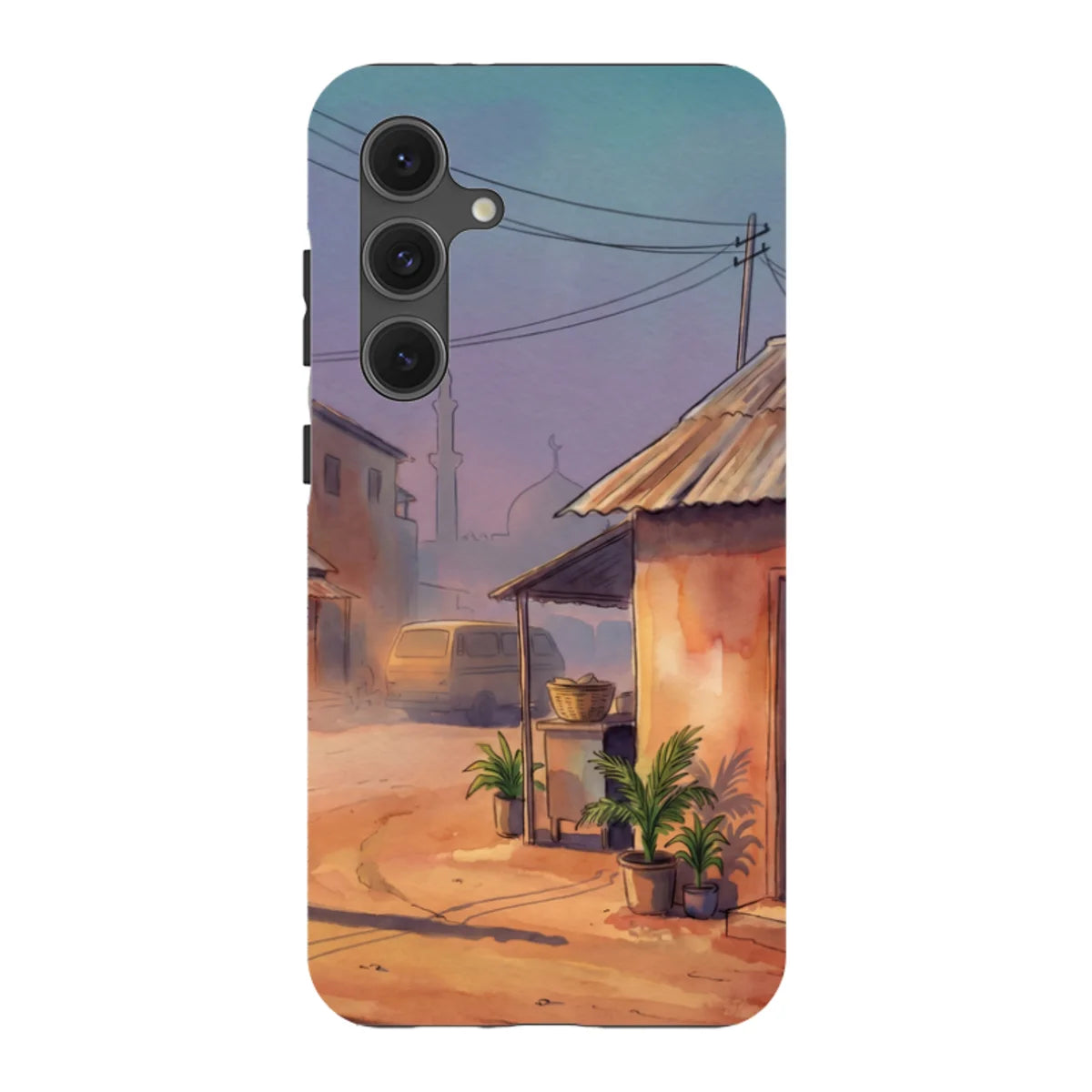 City Edge Quiet Street by Tobi Akinyemi — S24 Fan Edition Tough Case — Finnaij
