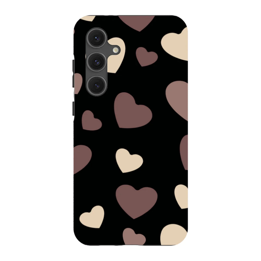 White & Black Hearts — S24 Fan Edition Tough Case — Finnaij