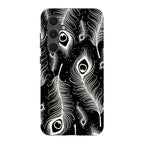 Feathers in Bloom Black — S24 Fan Edition Tough Case — Finnaij