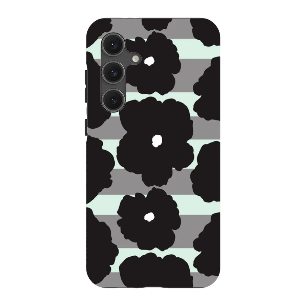 Bold Floral Black — S24 Fan Edition Tough Case — Finnaij