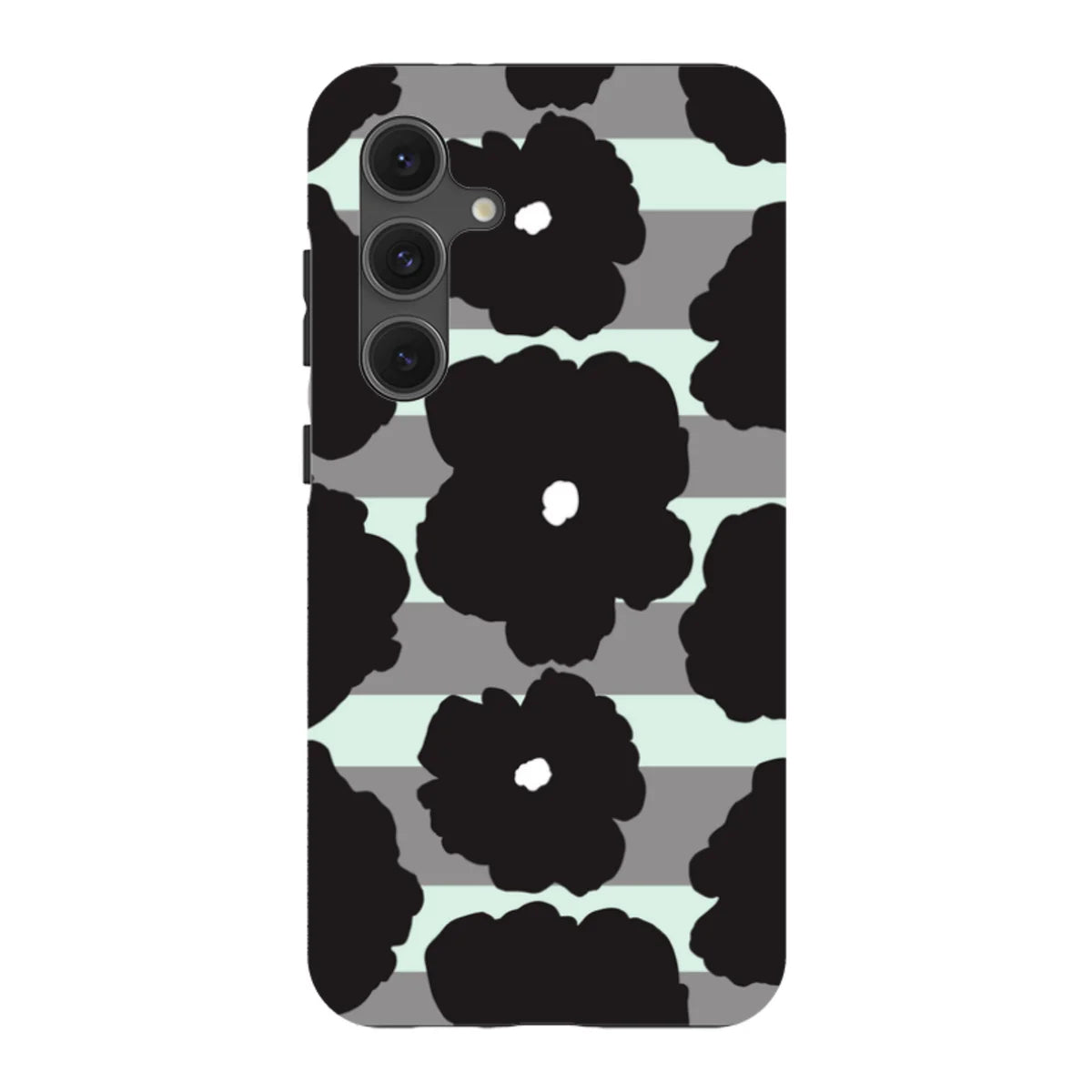 Bold Floral Black — S24 Fan Edition Tough Case — Finnaij