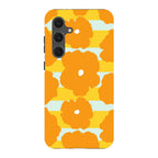 Bold Floral Orange — S24 Fan Edition Tough Case — Finnaij