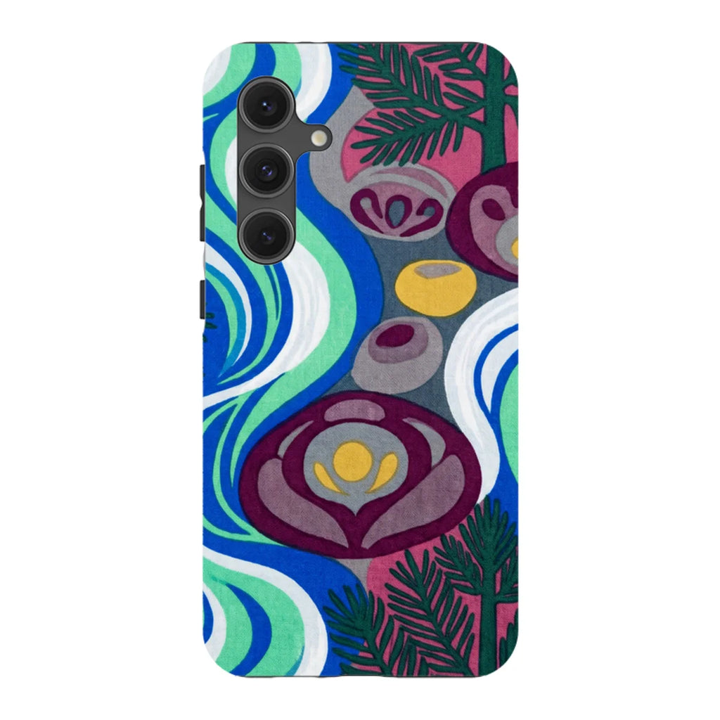 Sauna Bloom Motif by Aino Kallio — S24 Fan Edition Tough Case — Finnaij