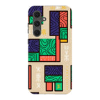 Ankara Blocks on Sand by Ada Okoye — S24 Fan Edition Tough Case — Finnaij
