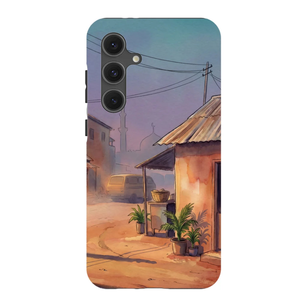 City Edge Quiet Street by Tobi Akinyemi — S24 Fan Edition Tough Case — Finnaij