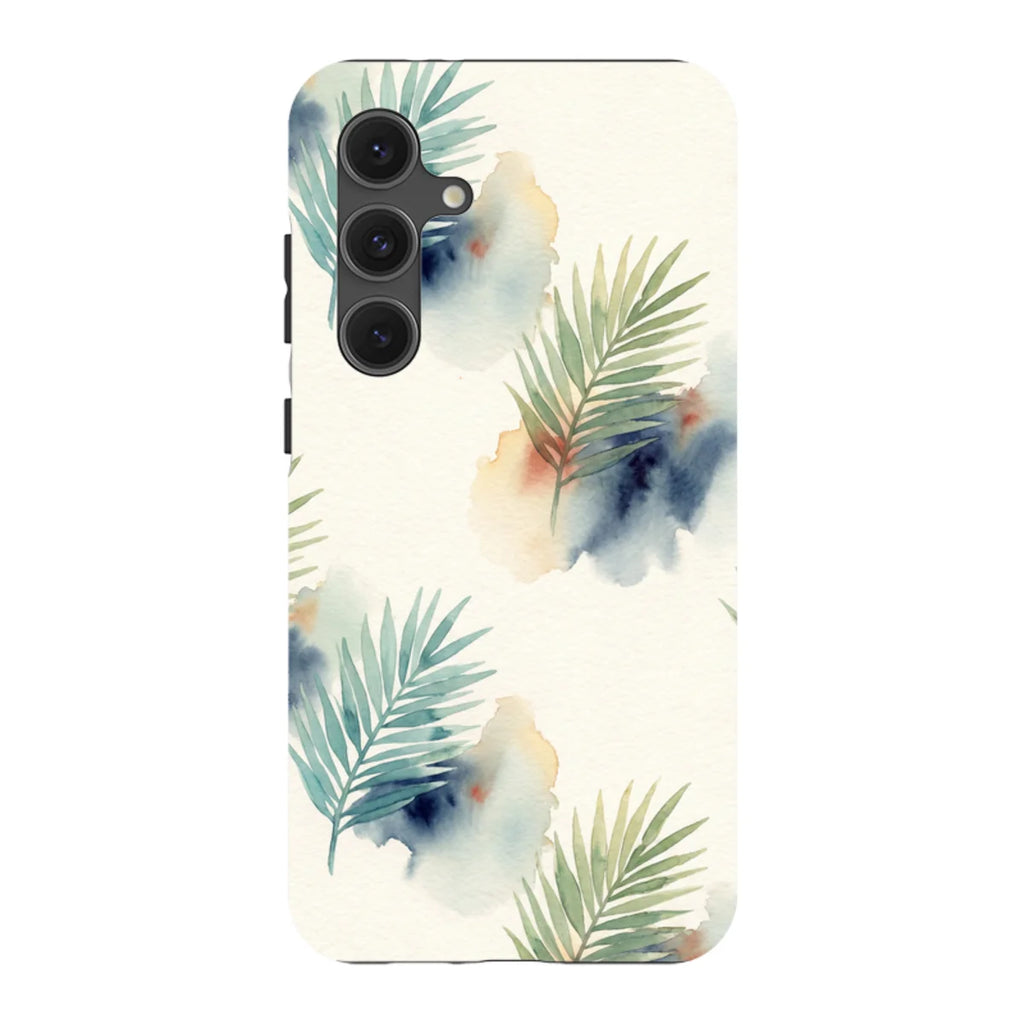 Palm Frond Breeze Pattern by Tobi Akinyemi — S24 Fan Edition Tough Case — Finnaij