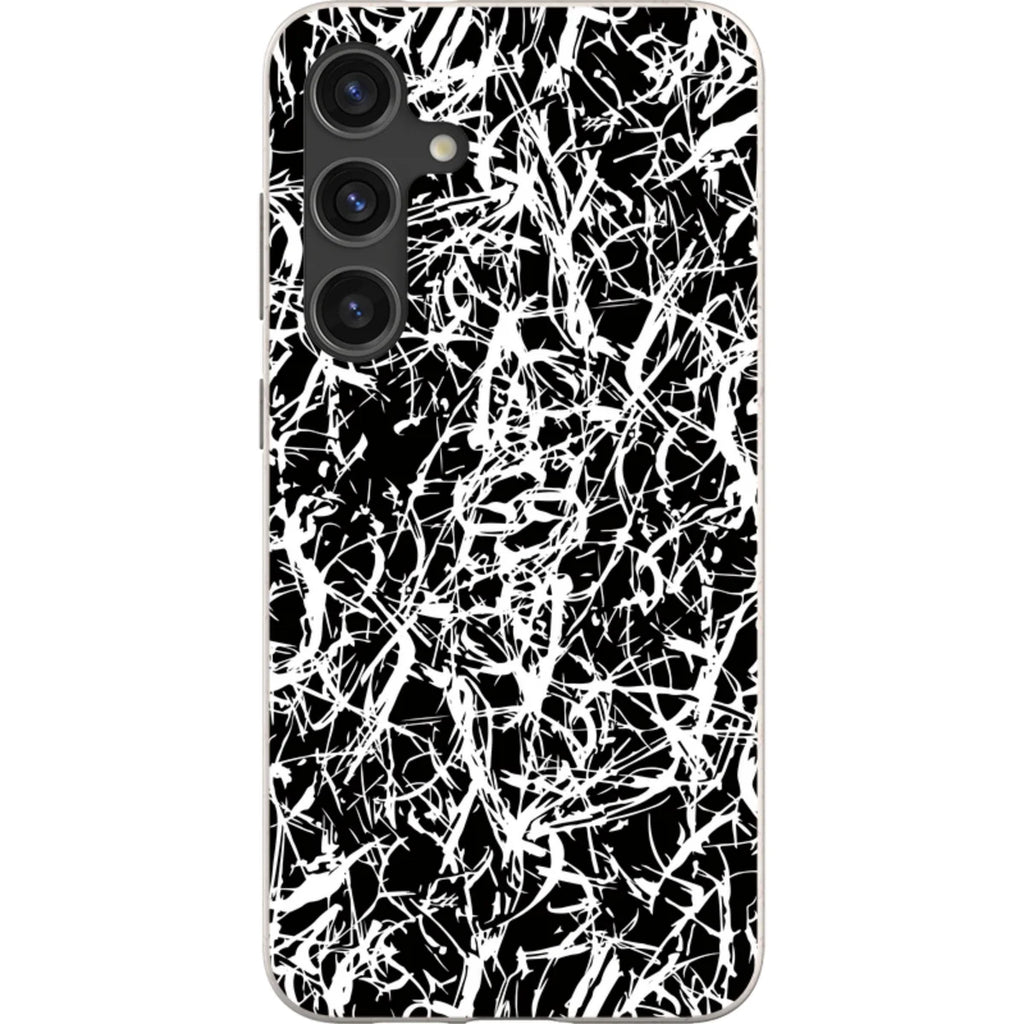 Black-White Grunge — S24 Plus Samsung Galaxy Bio-degradable Case — Finnaij