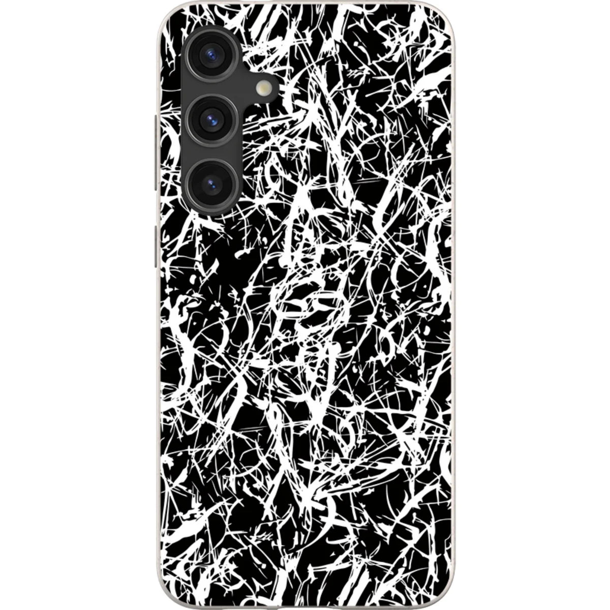 Black-White Grunge — S24 Plus Samsung Galaxy Bio-degradable Case — Finnaij