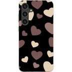 White & Black Hearts — S24 Plus Samsung Galaxy Bio-degradable Case — Finnaij