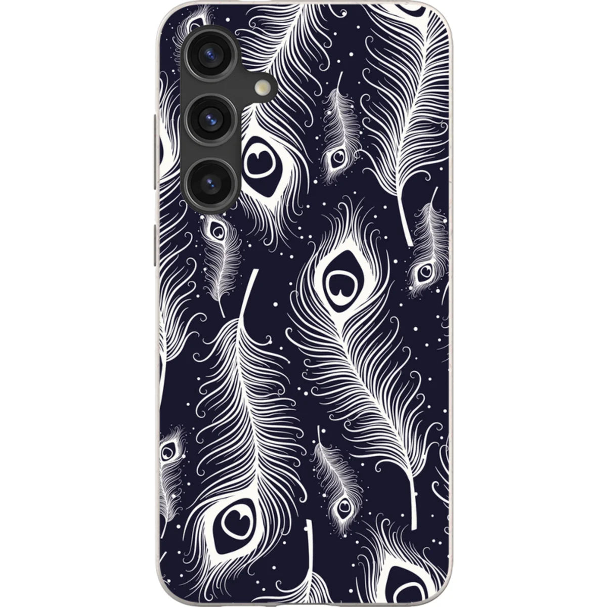Feathers in Bloom — S21 Plus Samsung Galaxy Bio-degradable Case — Finnaij