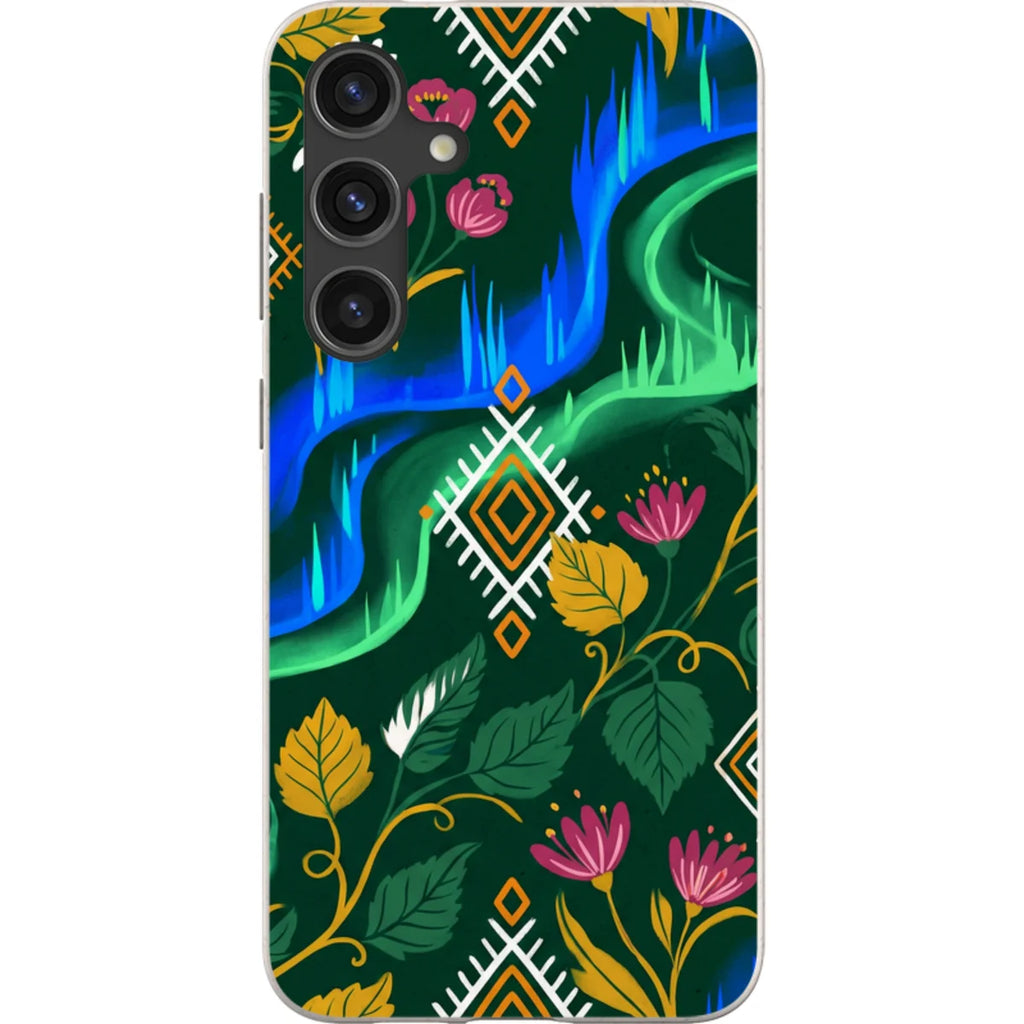 Aurora Birch Bloom by Aino Kallio — S24 Plus Samsung Galaxy Bio-degradable Case — Finnaij