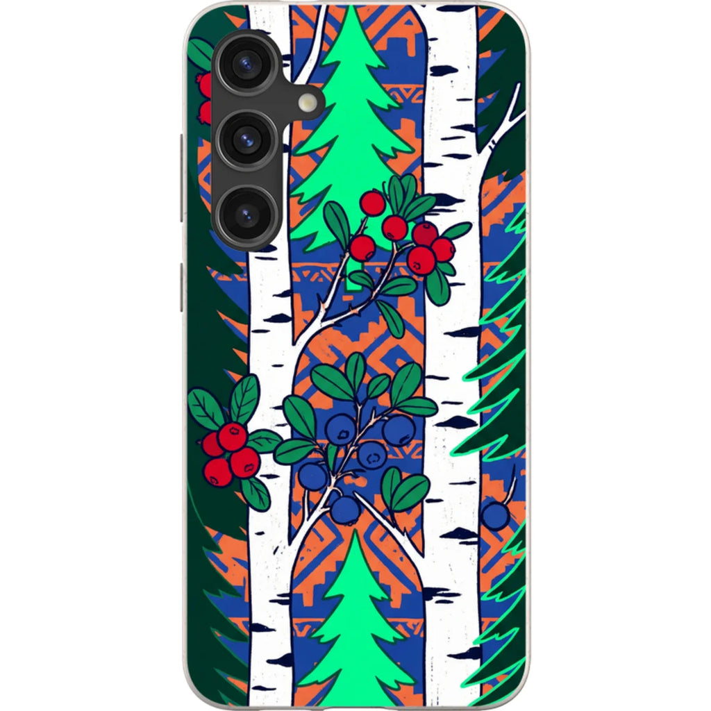 Nordic Forest by Aino Kallio — S24 Plus Samsung Galaxy Bio-degradable Case — Finnaij