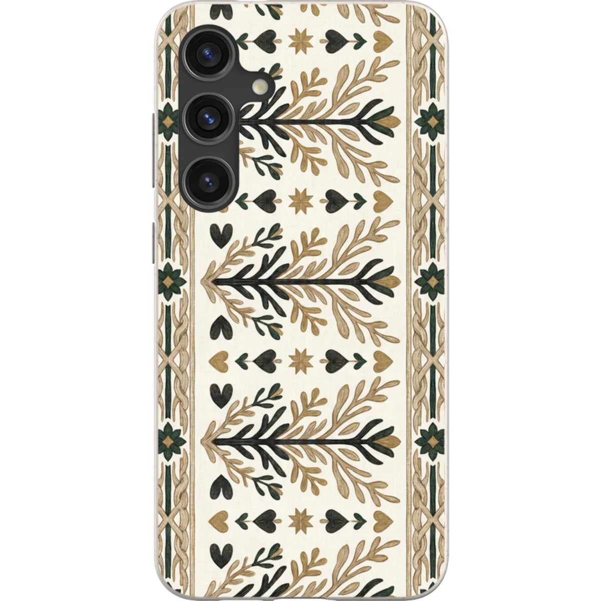 Heritage Border by Elsi Vaarala — S24 Plus Samsung Galaxy Bio-degradable Case — Finnaij