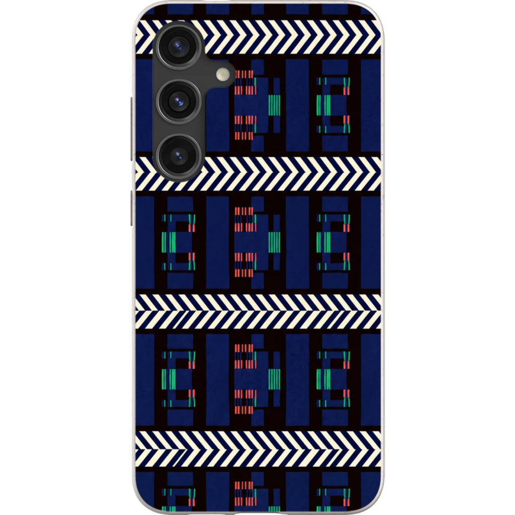 Midnight Aso-Oke by Ada Okoye — S24 Plus Samsung Galaxy Bio-degradable Case — Finnaij
