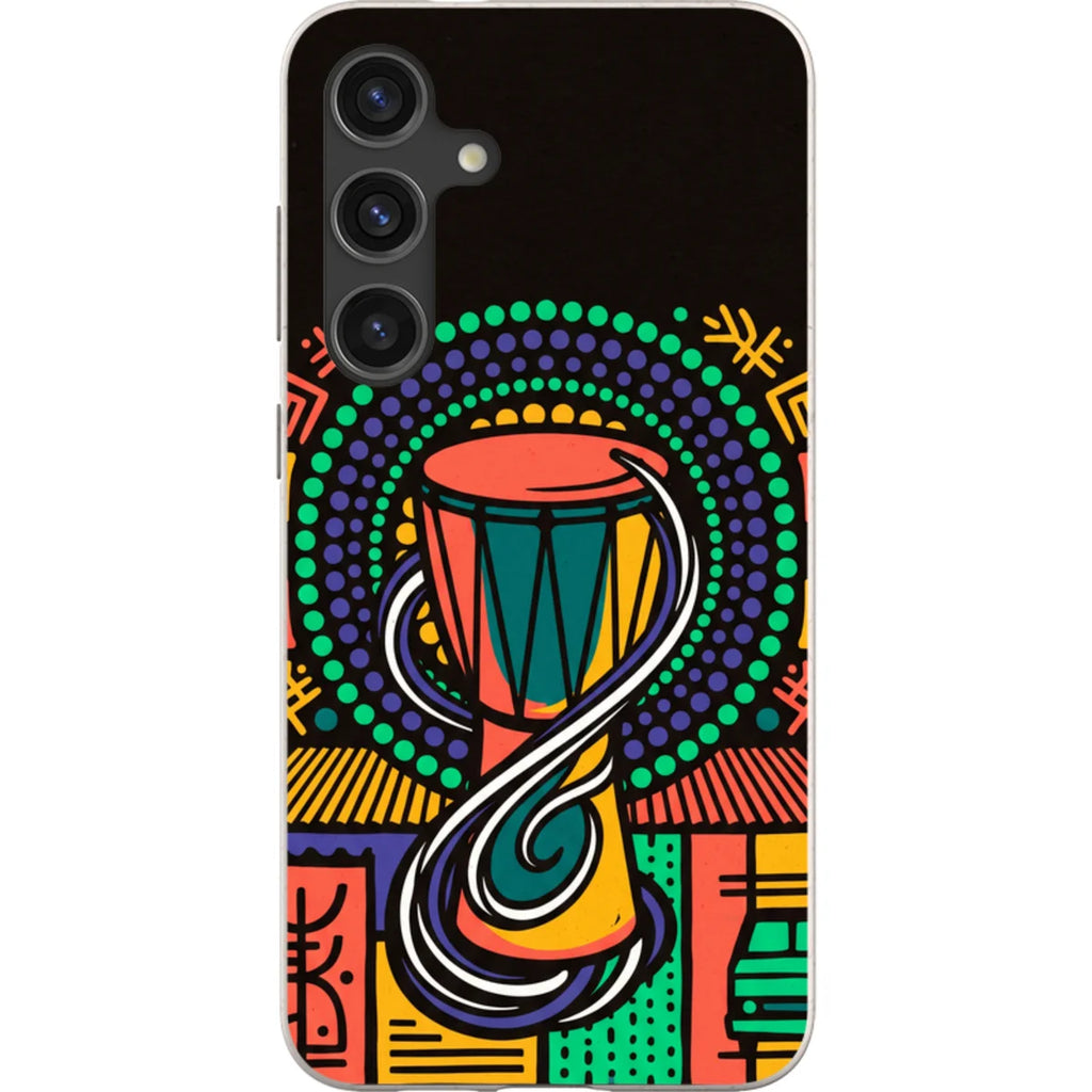 Talking Drum Halo by Ada Okoye — S24 Plus Samsung Galaxy Bio-degradable Case — Finnaij