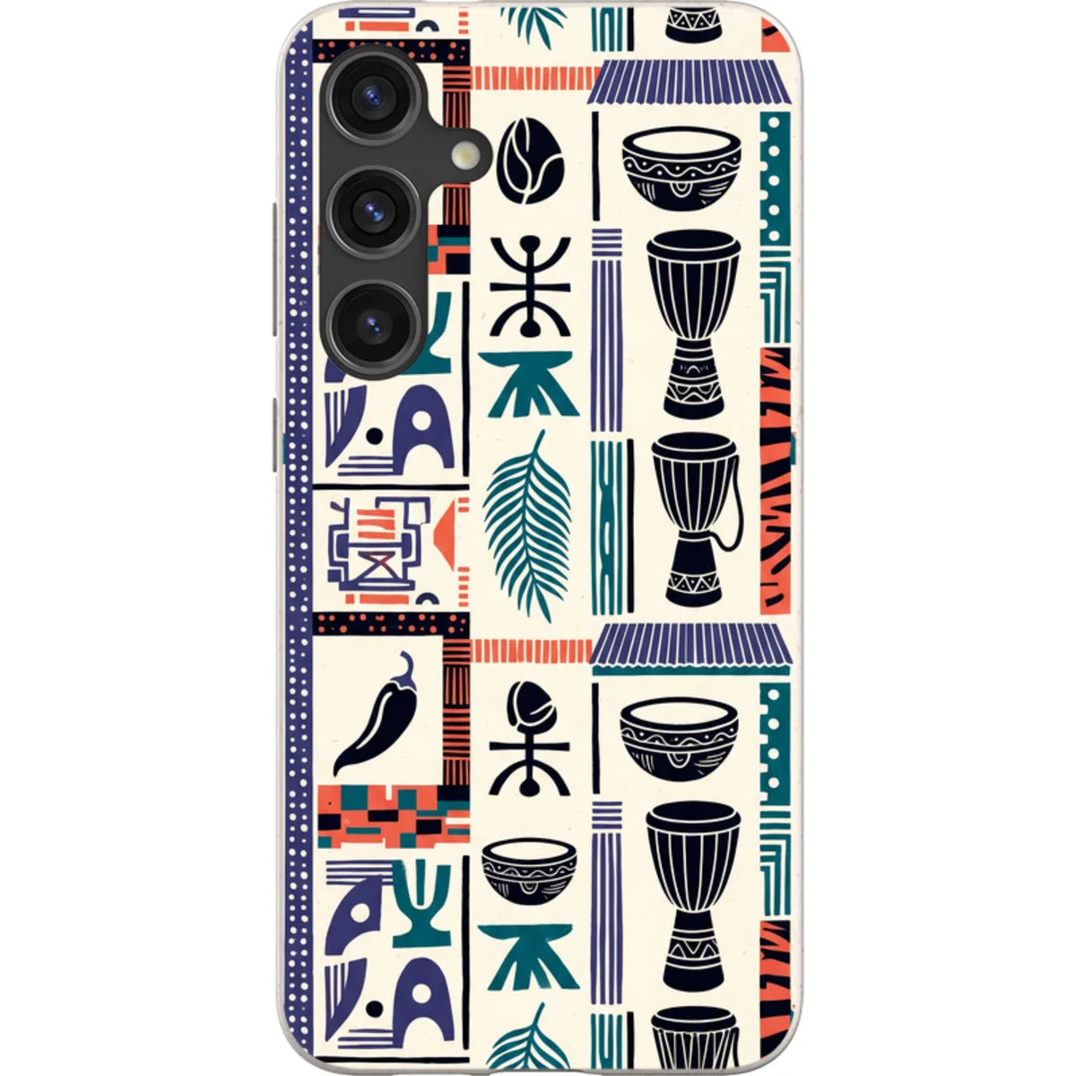 Market Day Icons by Ada Okoye — S24 Plus Samsung Galaxy Bio-degradable Case — Finnaij