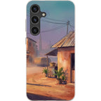 City Edge Quiet Street by Tobi Akinyemi — S24 Plus Samsung Galaxy Bio-degradable Case — Finnaij