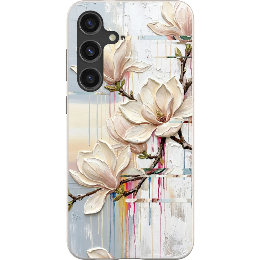 Magnolia Branches by Frida Lövström — S24 Plus Samsung Galaxy Bio-degradable Case — Finnaij