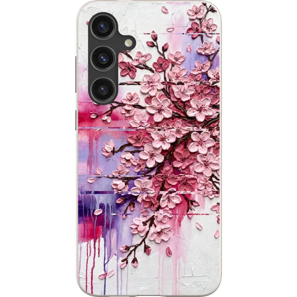 Cherry Blossoms by Frida Lövström — S24 Plus Samsung Galaxy Bio-degradable Case — Finnaij
