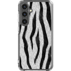 Zebra Groove — S24 Plus Clear Impact Case — Finnaij