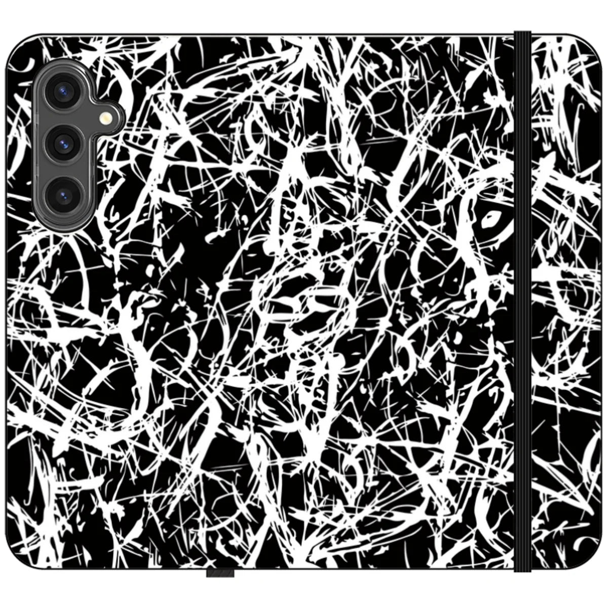 Black-White Grunge — S24 Plus Wallet Case — Finnaij