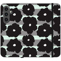 Bold Floral Black — S24 Plus Wallet Case — Finnaij