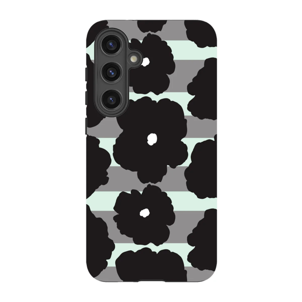 Bold Floral Black — S24 Plus Tough Case — Finnaij