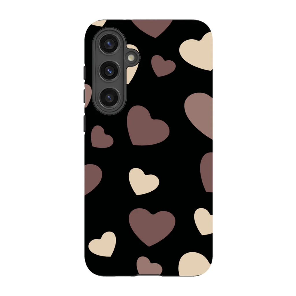 White & Black Hearts — S24 Plus Tough Case — Finnaij