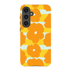 Bold Floral Orange — S24 Plus Tough Case — Finnaij