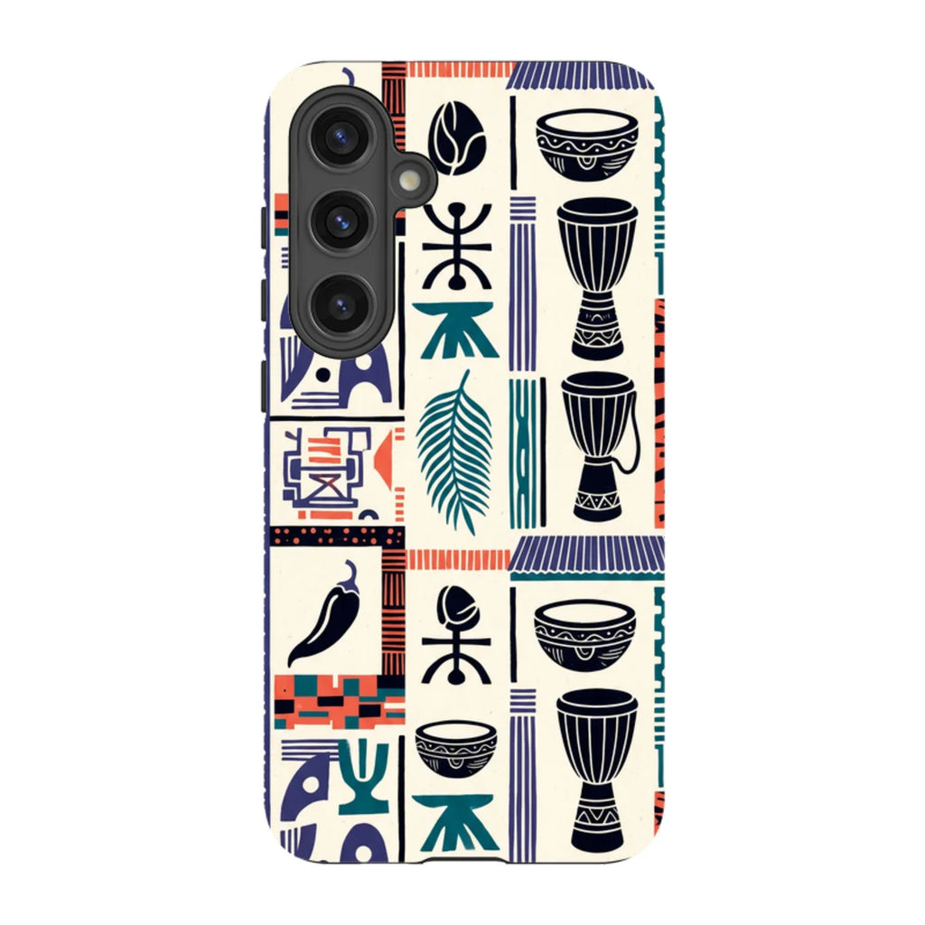 Market Day Icons by Ada Okoye — S24 Plus Tough Case — Finnaij