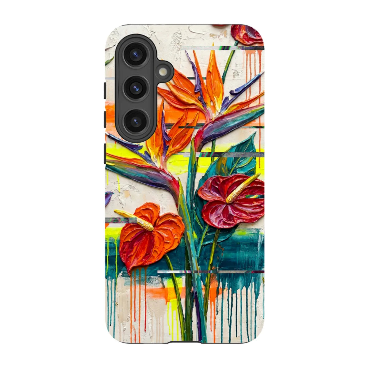 Tropical Flowers by Frida Lövström — S24 Plus Tough Case — Finnaij