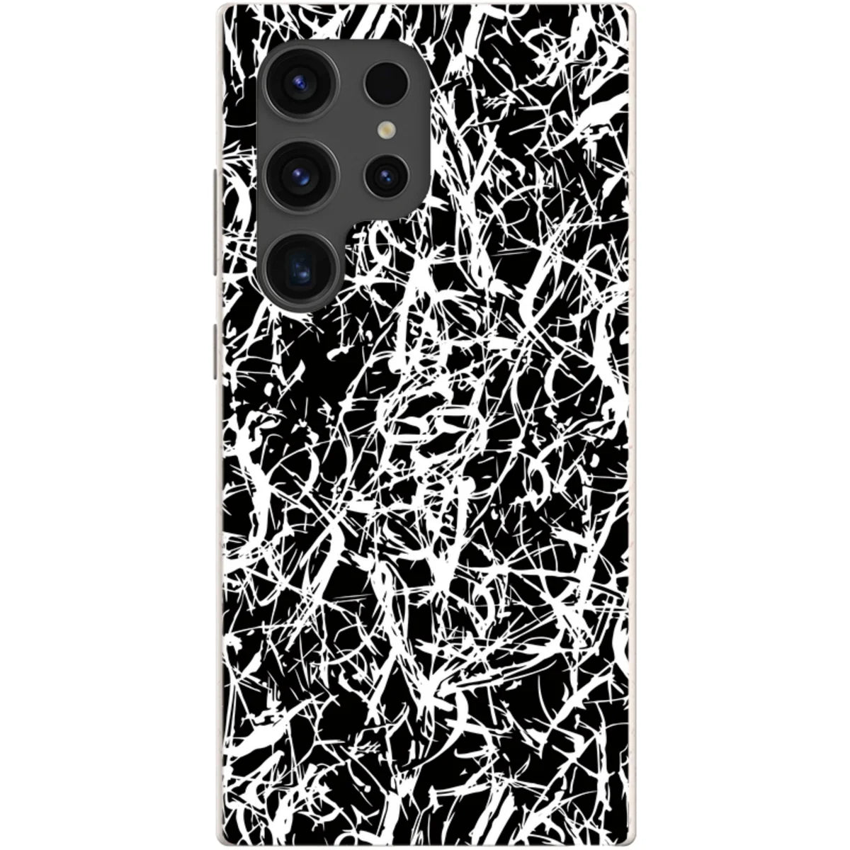 Black-White Grunge — S24 Ultra Samsung Galaxy Bio-degradable Case — Finnaij
