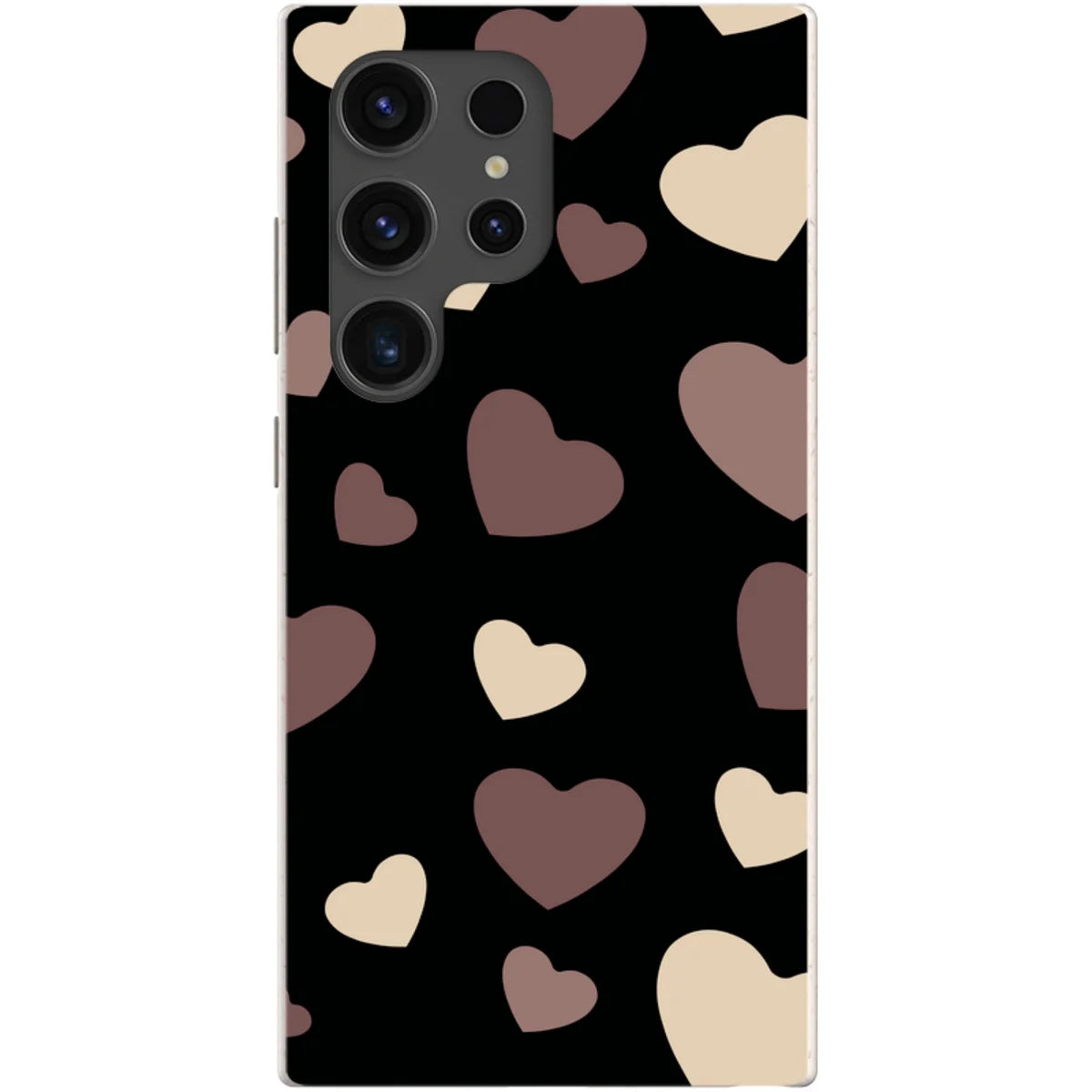 White & Black Hearts — S24 Ultra Samsung Galaxy Bio-degradable Case — Finnaij