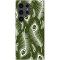 Feathers in Bloom Army Green — S24 Ultra Samsung Galaxy Bio-degradable Case — Finnaij