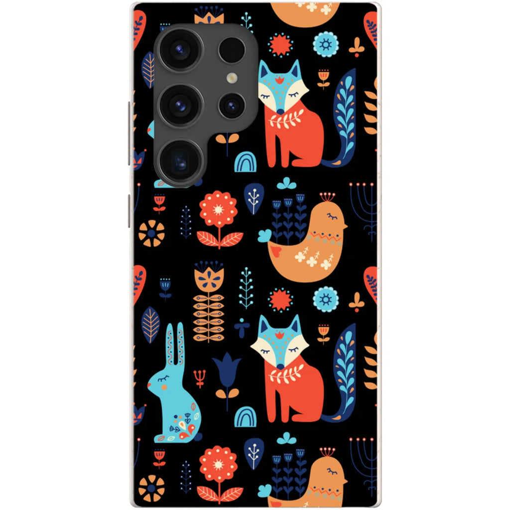 Nordic Ornament Black — S24 Ultra Samsung Galaxy Bio-degradable Case — Finnaij